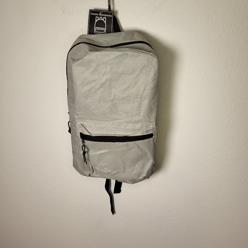 NWT Lightweight Backpack in Grey & Black